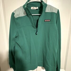 Vineyard Vines: Shep Shirt 3/4 Zip Up | Kelly Green : size large